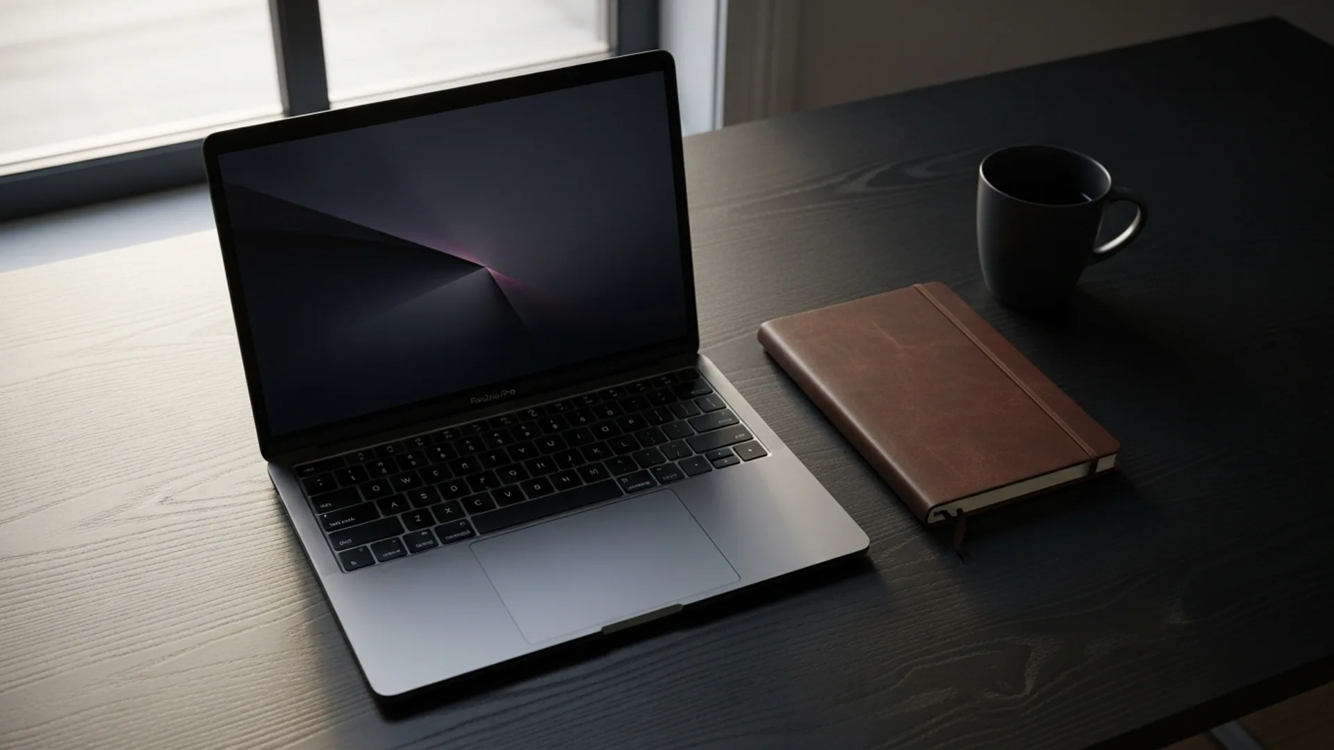 GripHQ on a minimalist workspace at dawn